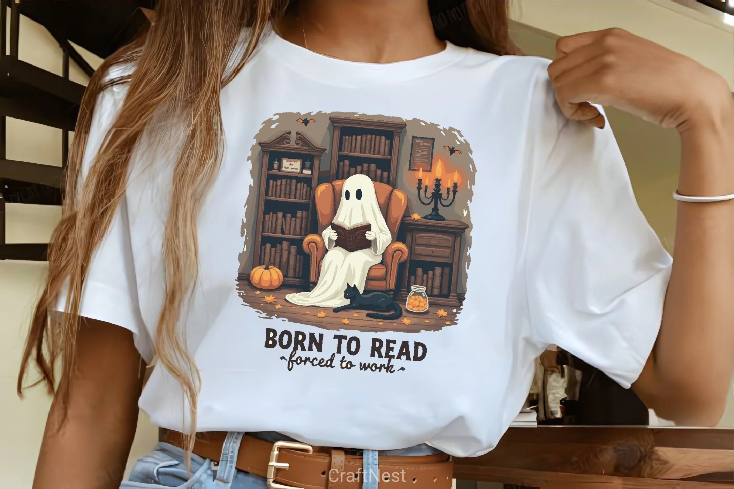 Ghost Reading Clipart Bundle - CraftNest - Digital Crafting and Art