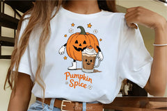 Cheerful Pumpkin Spice Latte Clipart Bundle - CraftNest - Digital Crafting and Art