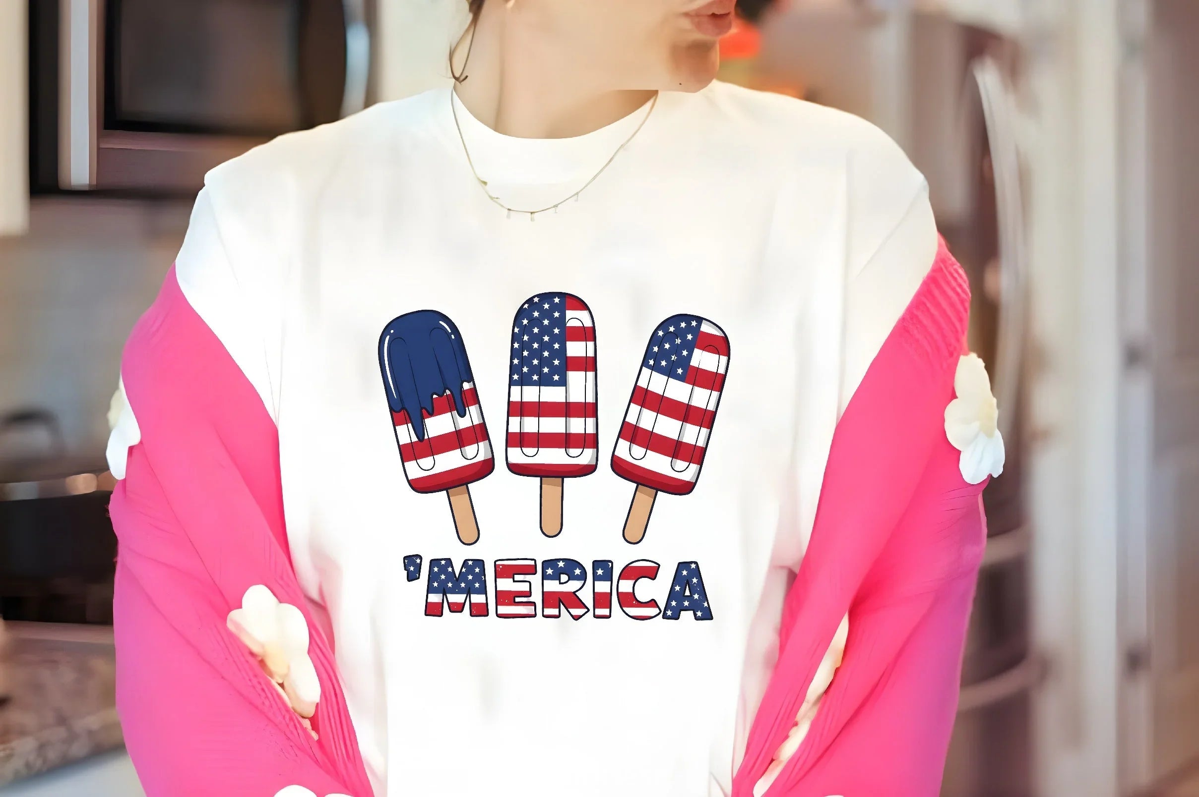 Fourth of July Ice Cream Shirt Clipart Bundle 3 - CraftNest - Digital Crafting and Art