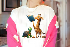 Funny Animals Reading Book Clipart Bundle 2 - CraftNest - Digital Crafting and Art