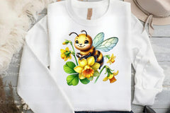 St. Patrick's Day Bee Clipart Bundle - CraftNest - Digital Crafting and Art