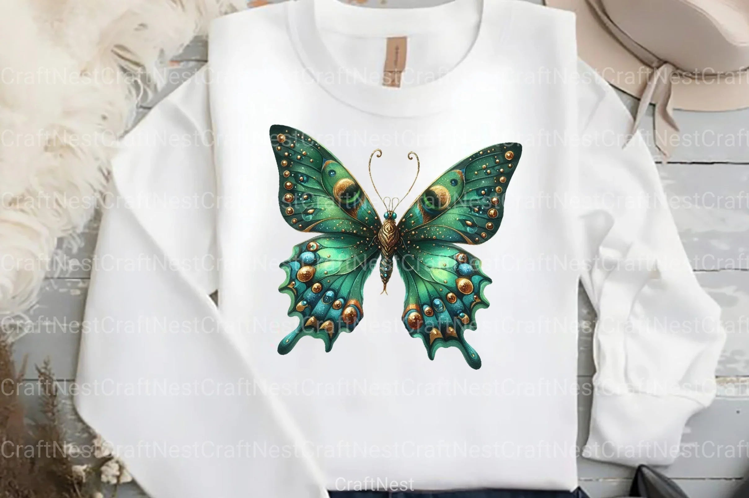 St. Patrick's Day Butterfly Clipart Bundle - CraftNest - Digital Crafting and Art