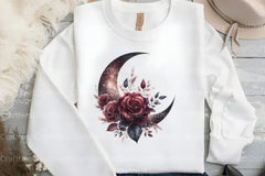 Boho Moon Floral Clipart Bundle - CraftNest - Digital Crafting and Art