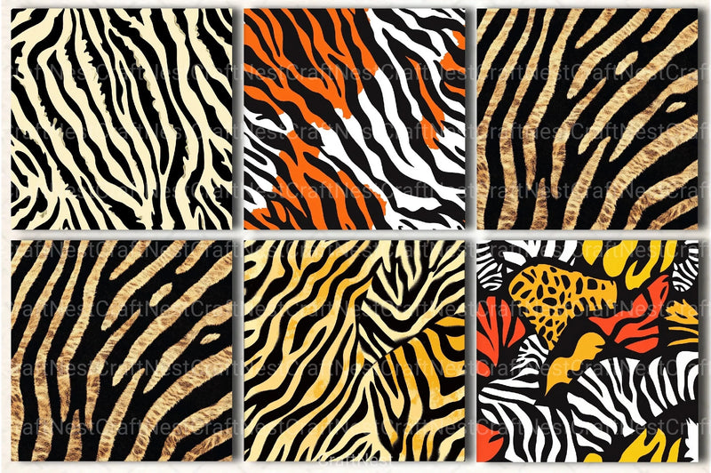 Vector Animal Print Patterns Clipart Bundle - CraftNest - Digital Crafting and Art