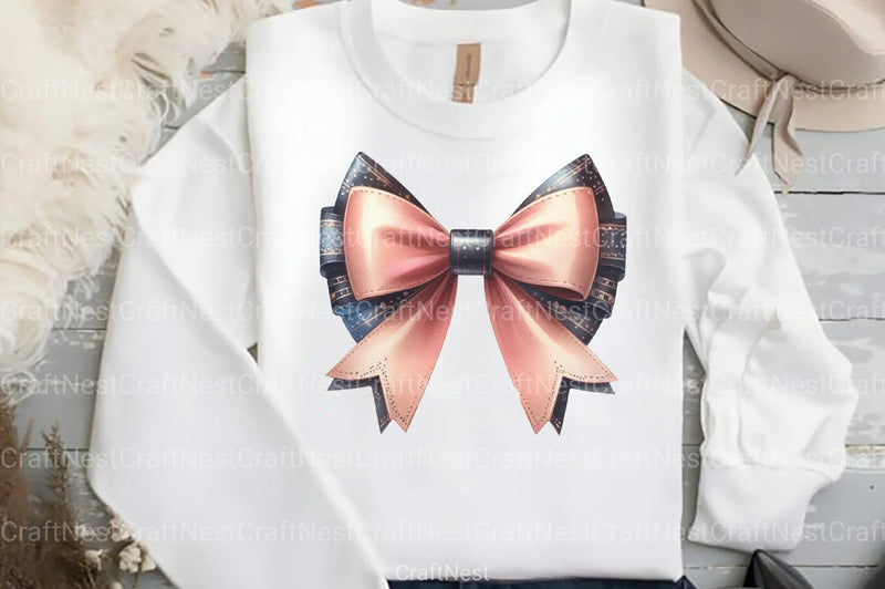 Teacher Bow Coquette Clipart Bundle - CraftNest - Digital Crafting and Art