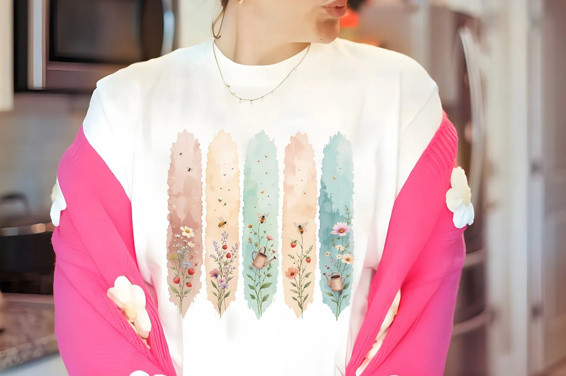 Seamless Pastel Garden Digital Paper - CraftNest - Digital Crafting and Art