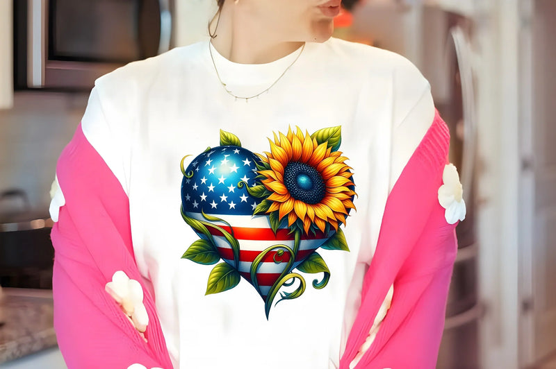 Sunflowers 4th of July Clipart Bundle - CraftNest - Digital Crafting and Art