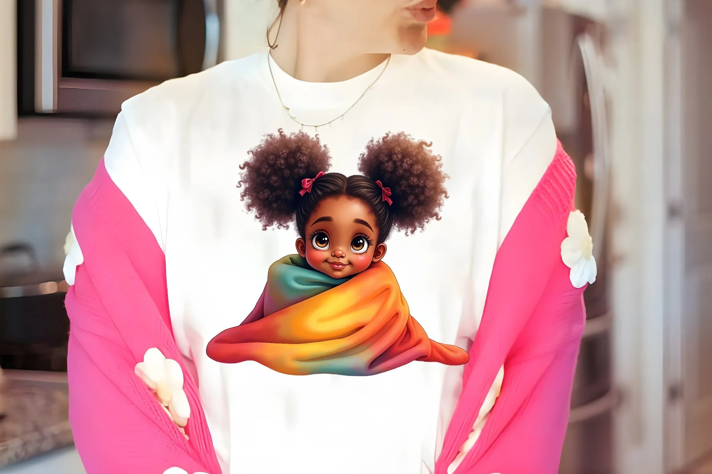 Peeking African American Girl Clipart Bundle 2 - CraftNest - Digital Crafting and Art