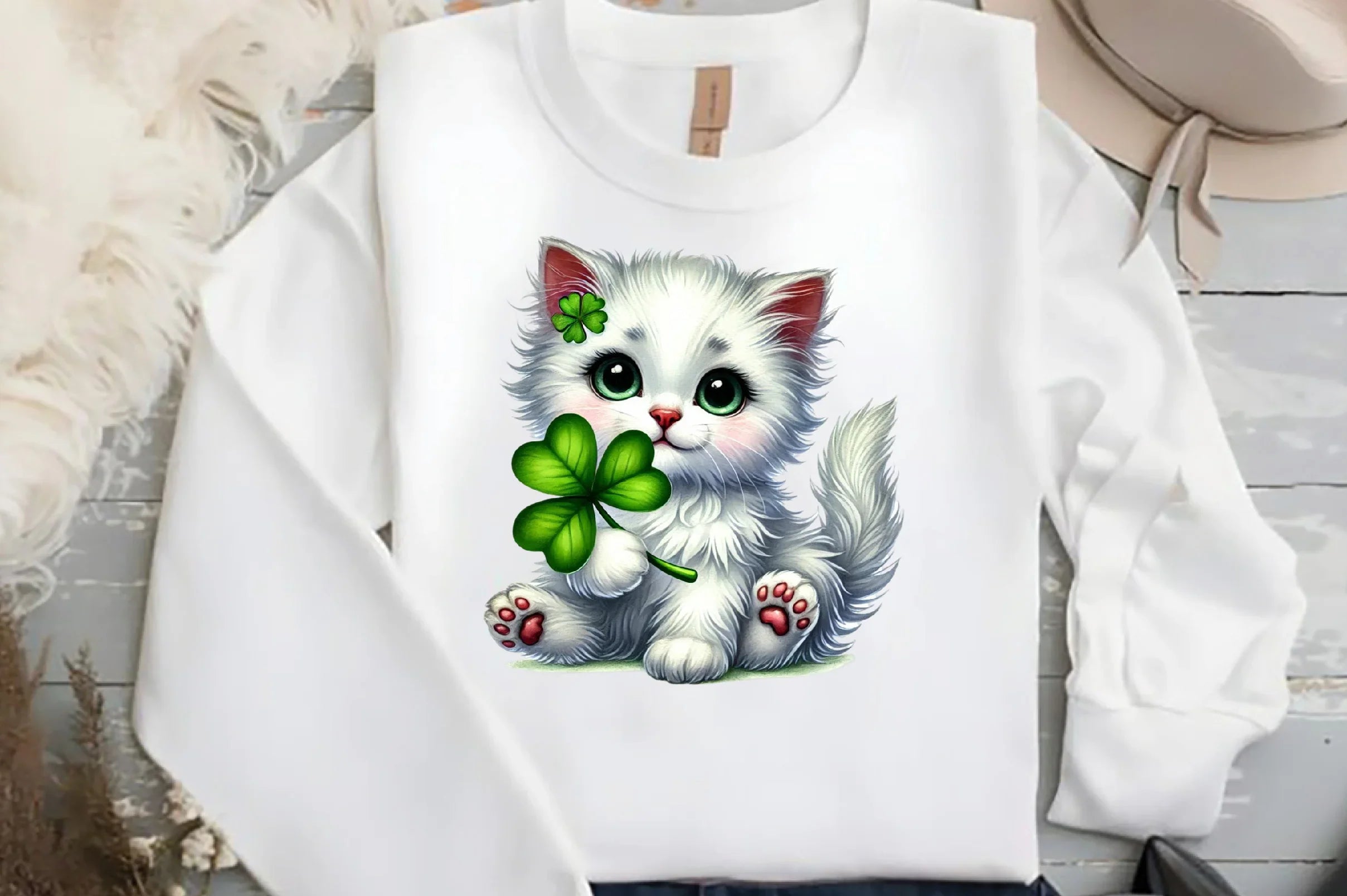 St. Patrick's Day Cat Clipart Bundle - CraftNest - Digital Crafting and Art