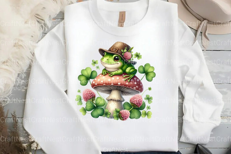 St. Patrick's Day Frog Clipart Bundle 2 - CraftNest - Digital Crafting and Art