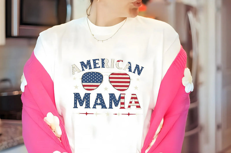 American Mama Shirt 4th of July Clipart Bundle - CraftNest - Digital Crafting and Art