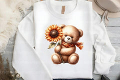 Nursery Teddy Bear Boho Clipart Bundle - CraftNest - Digital Crafting and Art