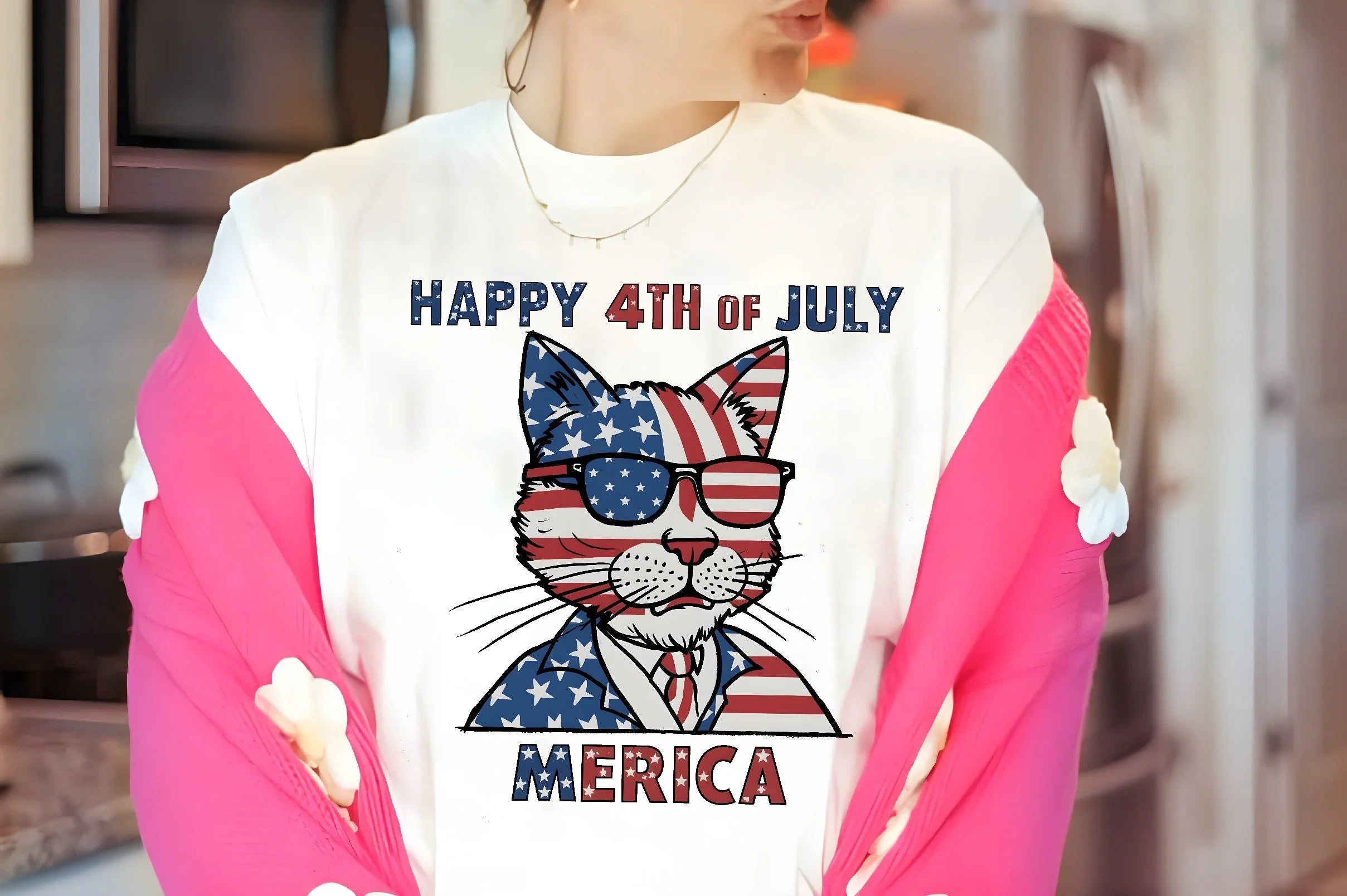 Happy 4th July Cat Clipart Bundle   3 - CraftNest - Digital Crafting and Art