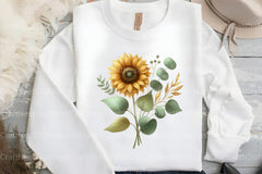 Sunflower Boho Clipart Bundle - CraftNest - Digital Crafting and Art