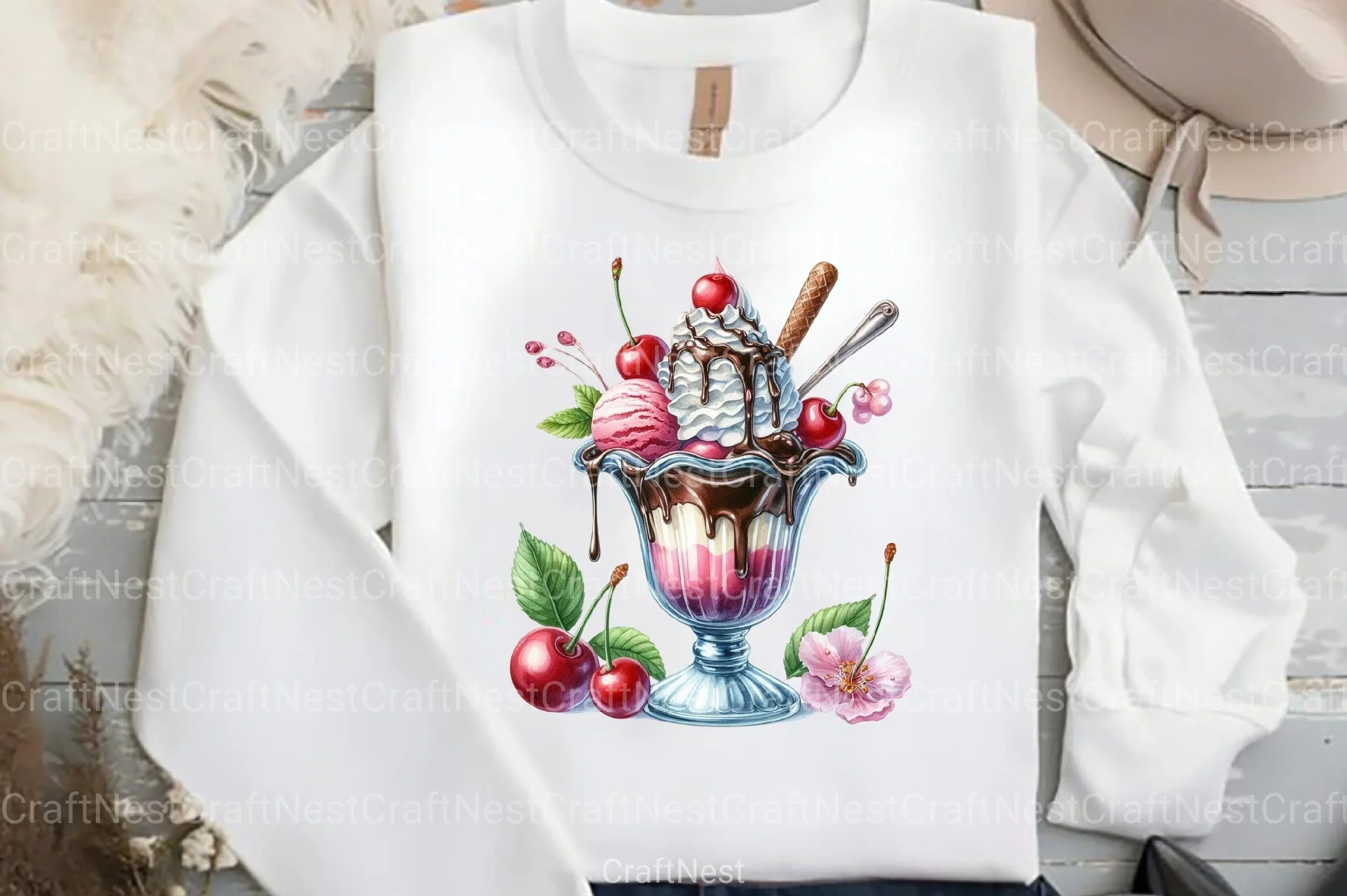 Summer Ice Cream Clipart Bundle 9 - CraftNest - Digital Crafting and Art