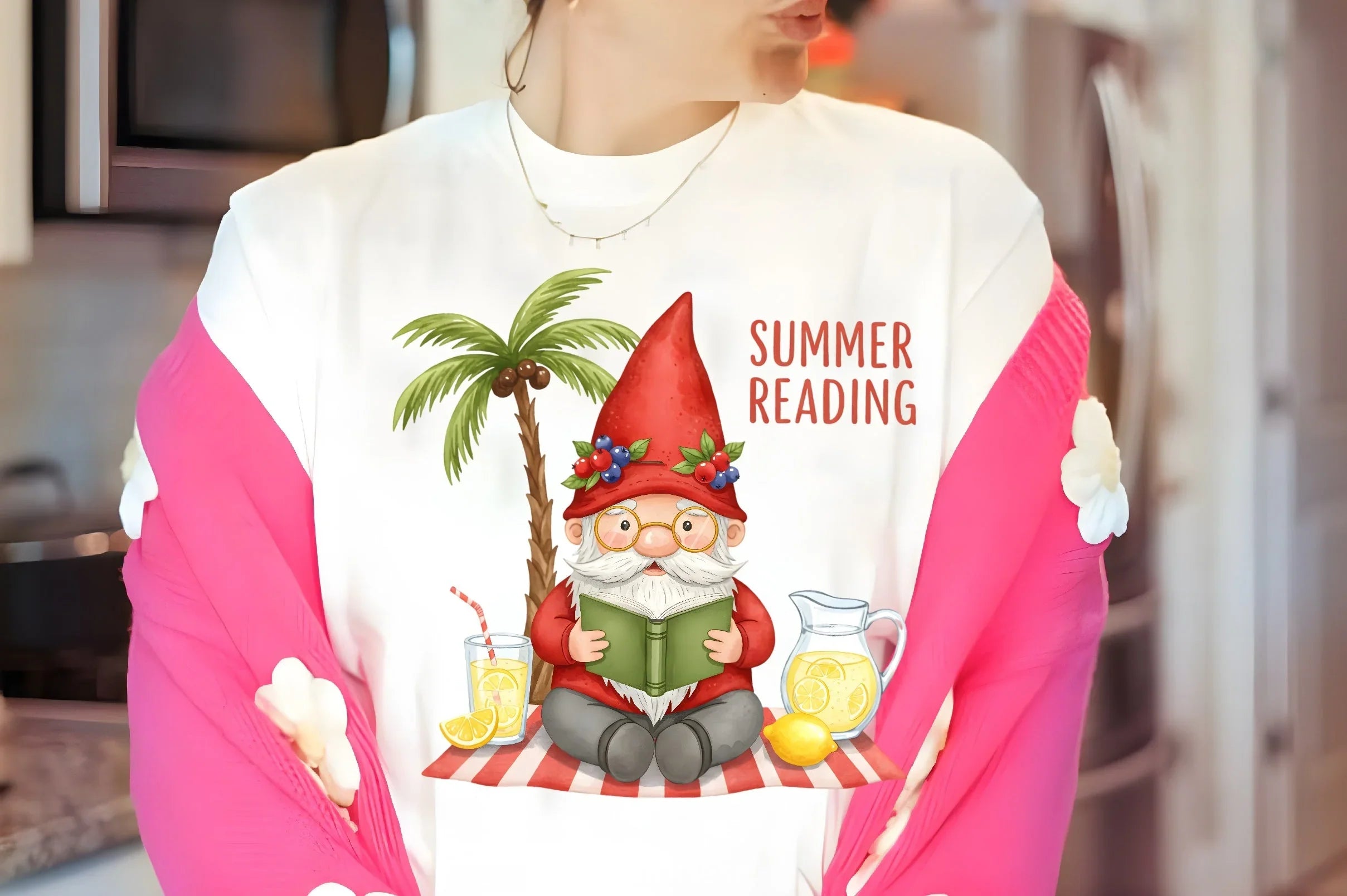 Summer Reading Gnome Clipart Bundle 5 - CraftNest - Digital Crafting and Art