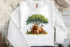 Summer Highland Cows Clipart Bundle - CraftNest - Digital Crafting and Art
