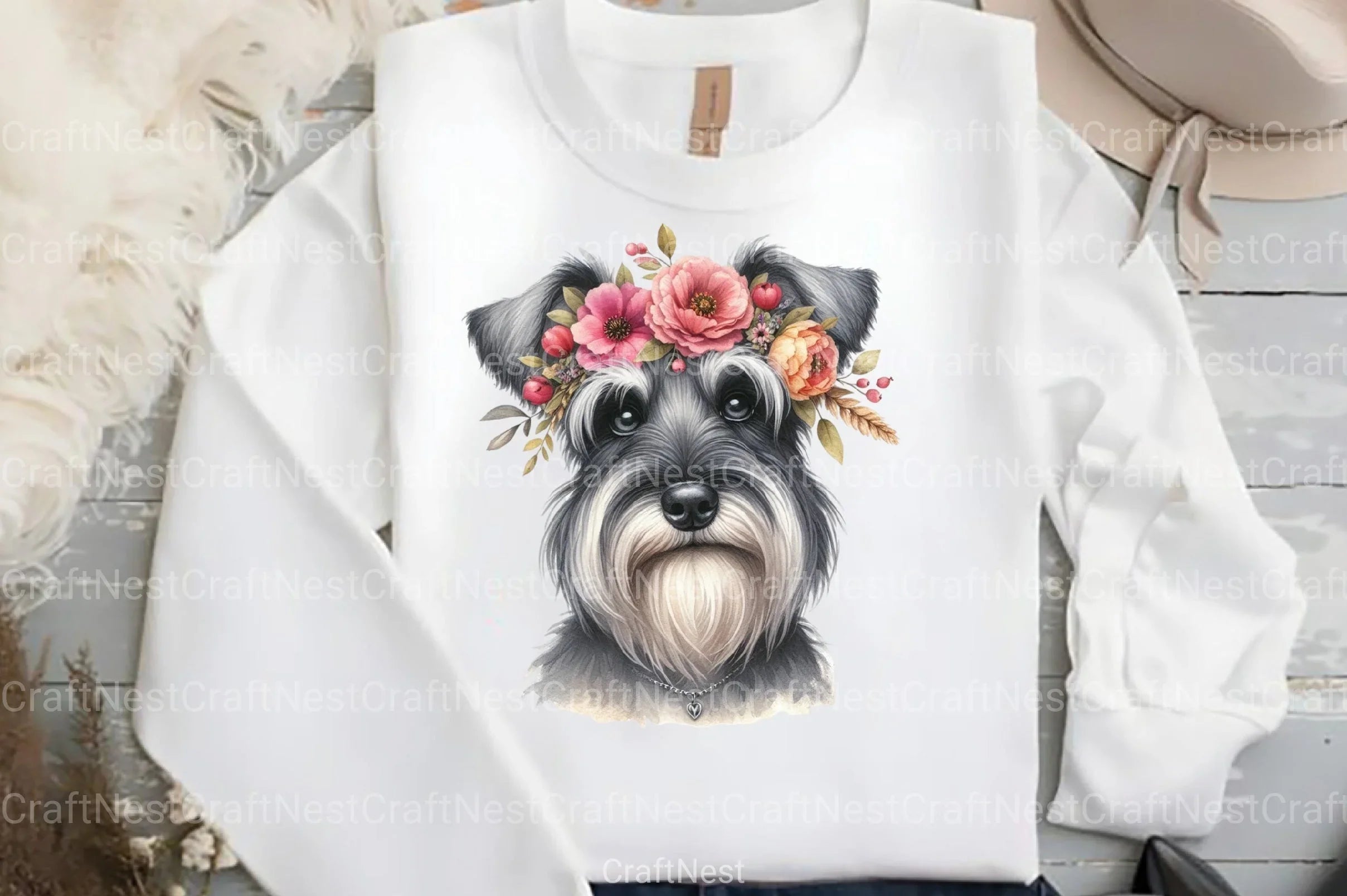 Dog Flower Crowns Clipart Bundle - CraftNest - Digital Crafting and Art