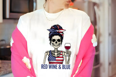 4th of July Wine & Blue Clipart Bundle 1 - CraftNest - Digital Crafting and Art