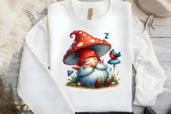 Gnomes with Small Animals Clipart Bundle 1 - CraftNest - Digital Crafting and Art