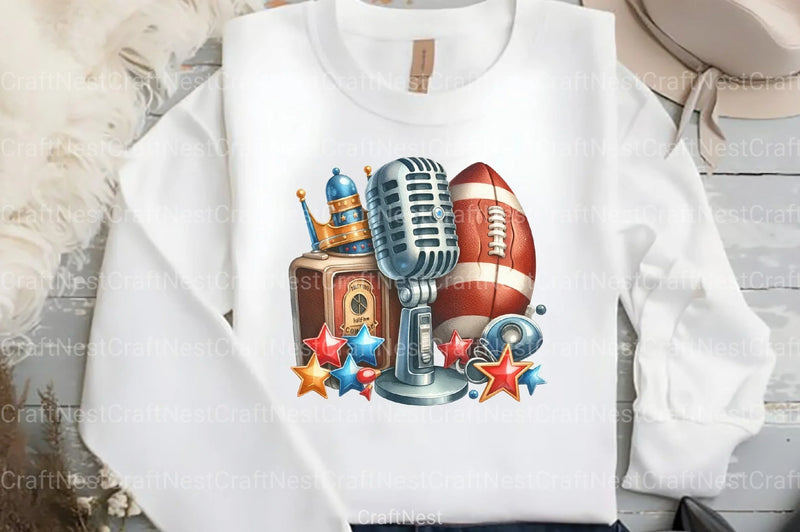 Vintage Super Bowl Clipart Bundle 33 - CraftNest - Digital Crafting and Art