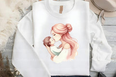 Pastel Mother's & Child Clipart Bundle 90 - CraftNest - Digital Crafting and Art