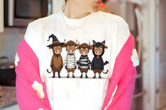 Cartoon Highland Cows Halloween Clipart Bundle - CraftNest - Digital Crafting and Art