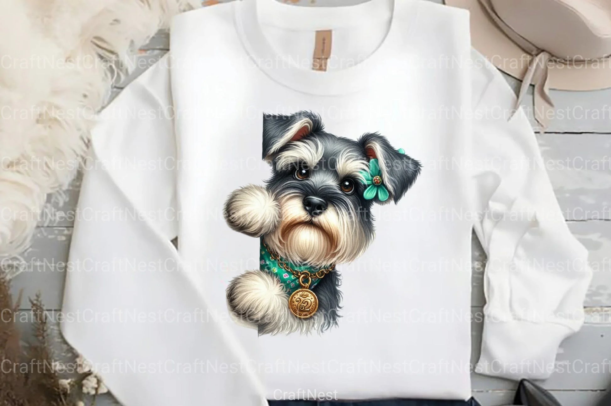 St. Patrick's Day Peeking Dogs Clipart Bundle 99 - CraftNest - Digital Crafting and Art