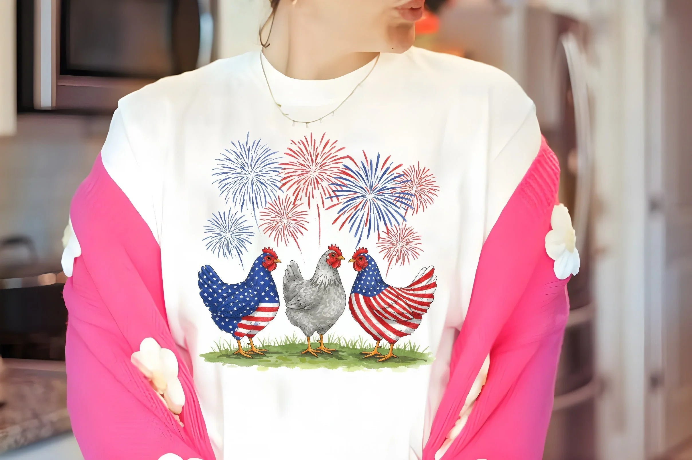 4th of July Chicken Clipart Bundle 2 - CraftNest - Digital Crafting and Art