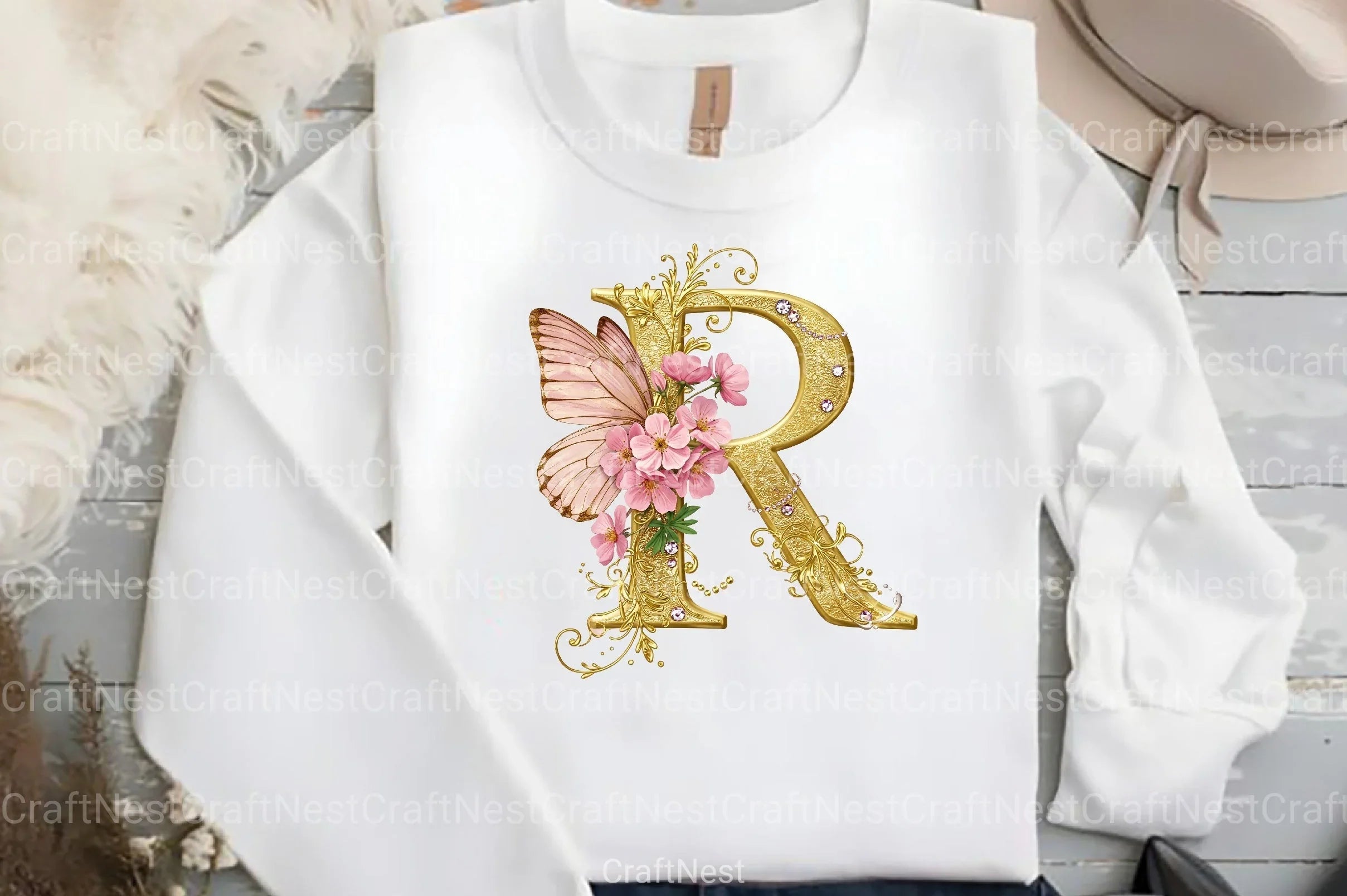 Butterfly Alphabet Clipart Bundle 99 - CraftNest - Digital Crafting and Art