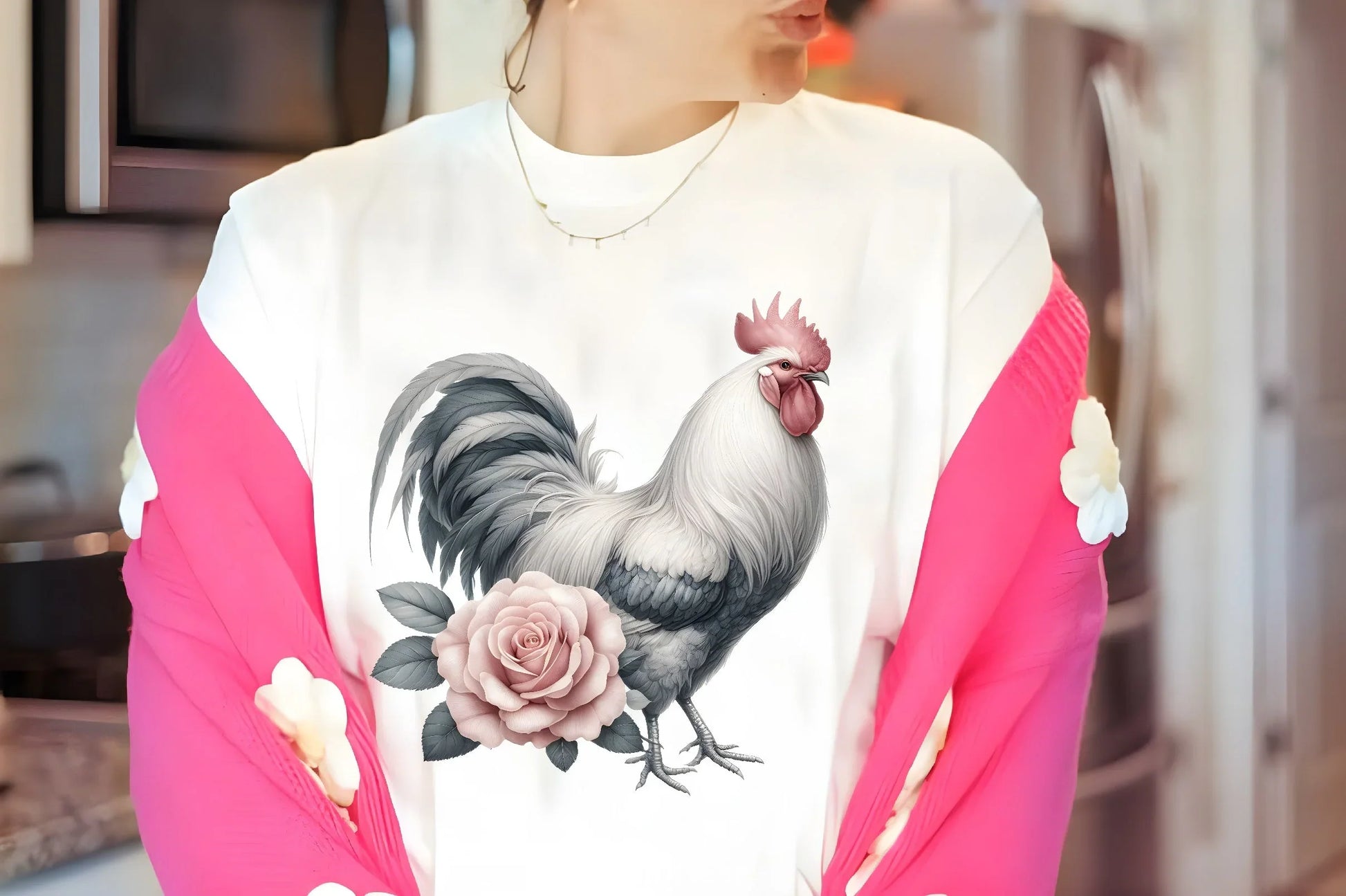 Vintage Spring Floral Chicken Clipart Bundle 2 - CraftNest - Digital Crafting and Art