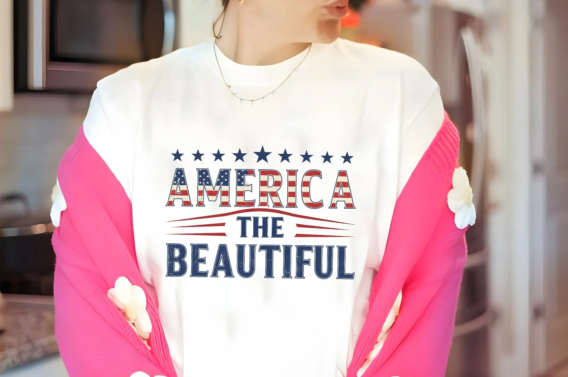 America The Beautiful Shirt & 4th of July Clipart Bundle - CraftNest - Digital Crafting and Art