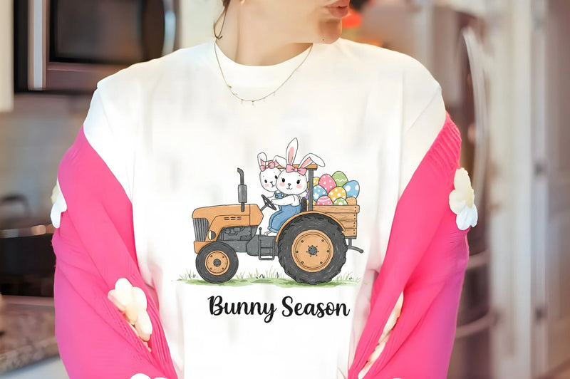 Easter Tractor Farm Clipart Bundle - CraftNest - Digital Crafting and Art