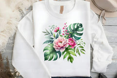 Pink and Green Summer Clipart Bundle 78 - CraftNest - Digital Crafting and Art