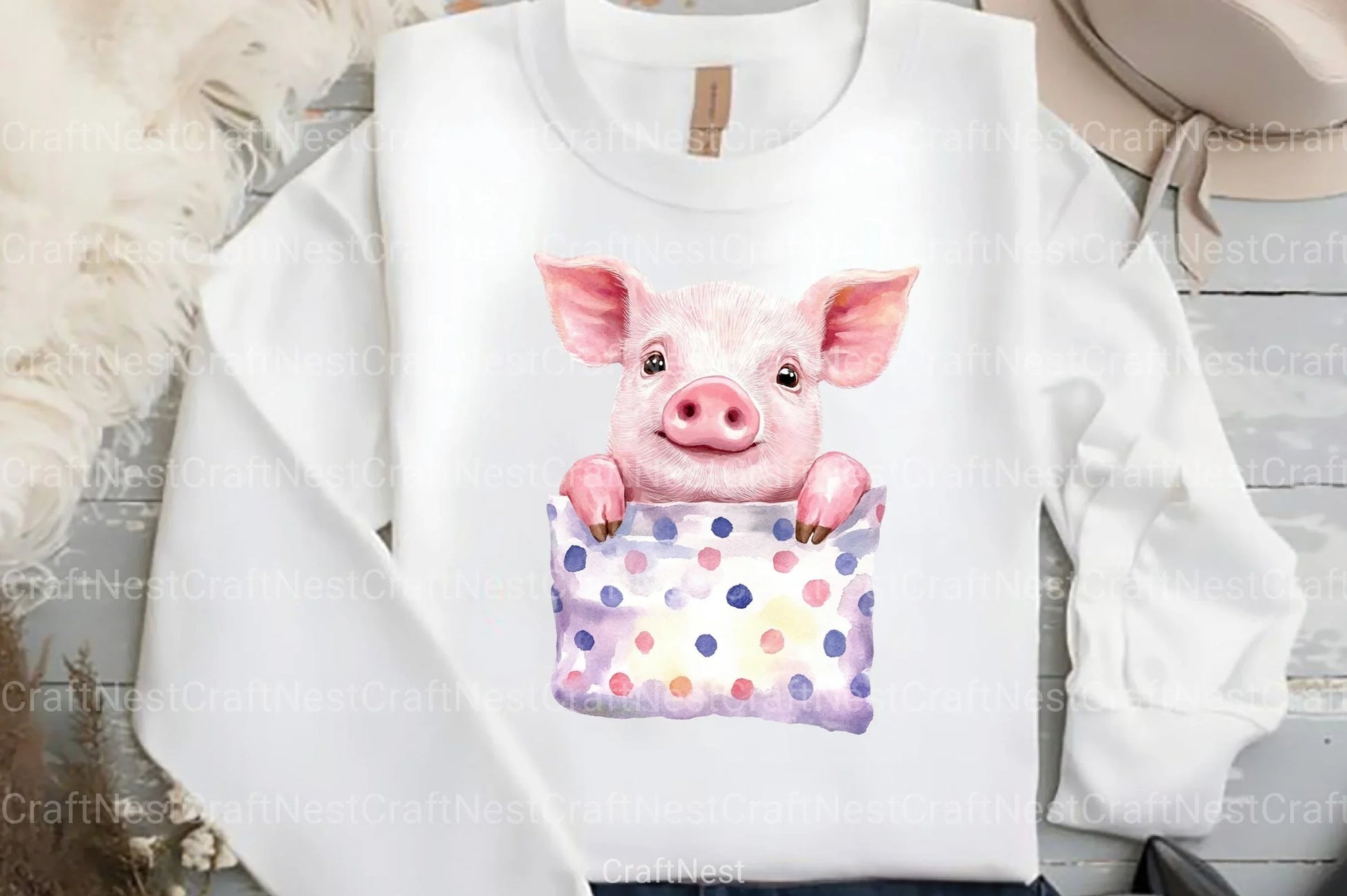 Peeking Cute Animals Pocket Clipart Bundle - CraftNest - Digital Crafting and Art