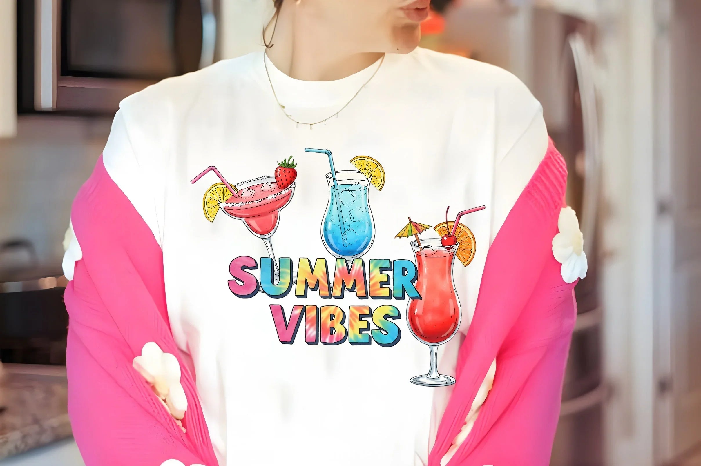 Summer Vibes Tie Dye Clipart Bundle - CraftNest - Digital Crafting and Art