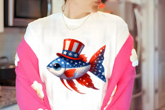 Patriotic Fish Clipart Bundle - CraftNest - Digital Crafting and Art