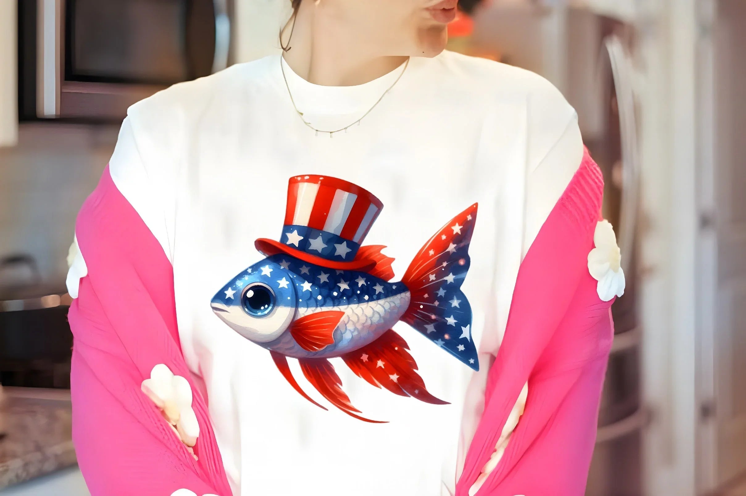 Patriotic Fish Clipart Bundle - CraftNest - Digital Crafting and Art