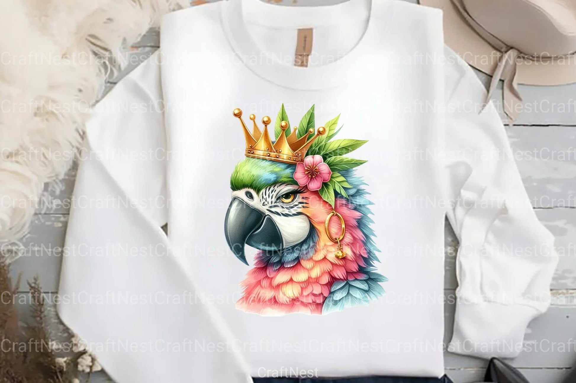 Summer Parrot Clipart Bundle 23 - CraftNest - Digital Crafting and Art