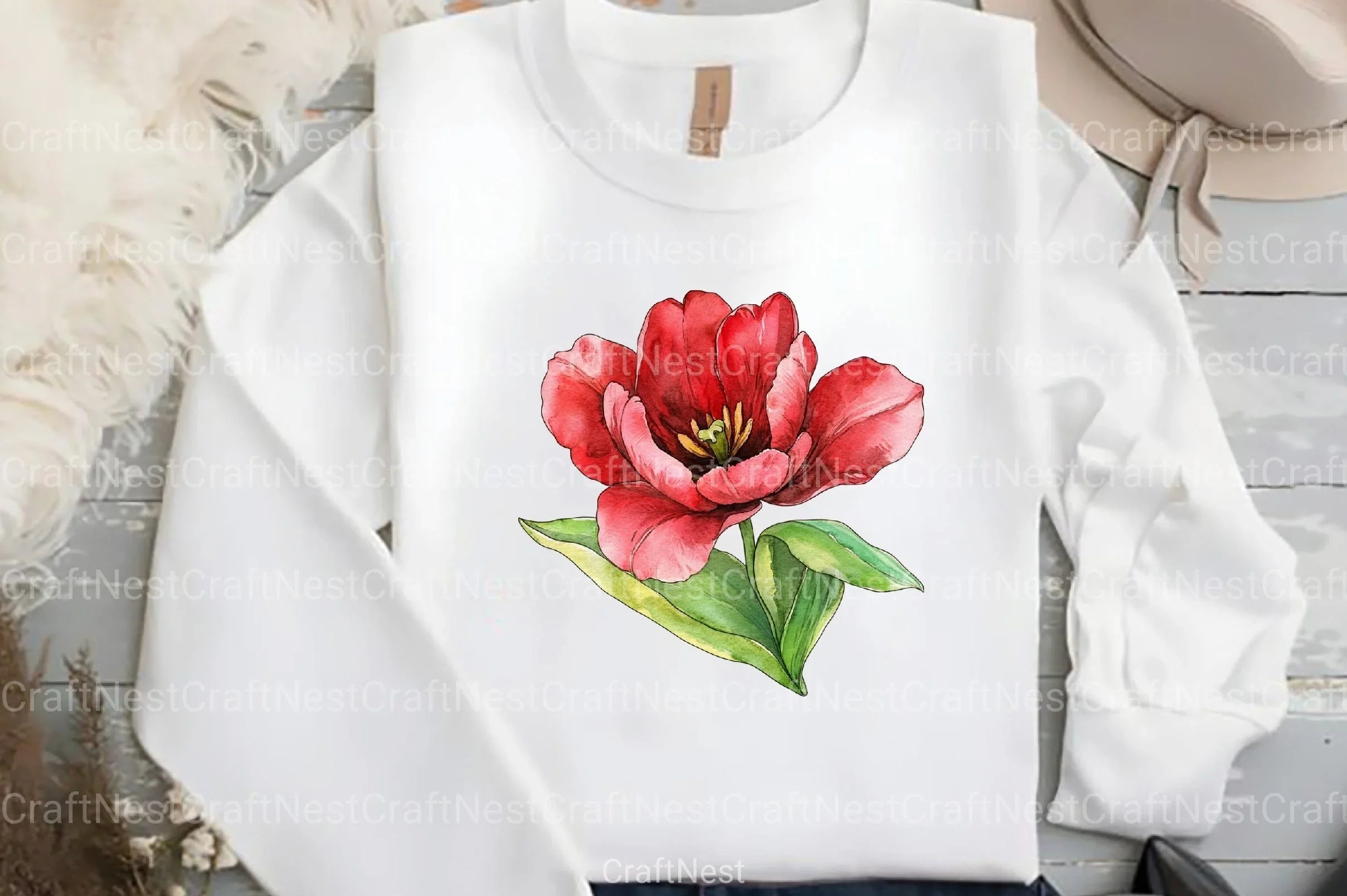 Spring Tulips Clipart Bundle 99 - CraftNest - Digital Crafting and Art