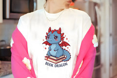 Funny Book Lover Dragon Clipart Bundle - CraftNest - Digital Crafting and Art