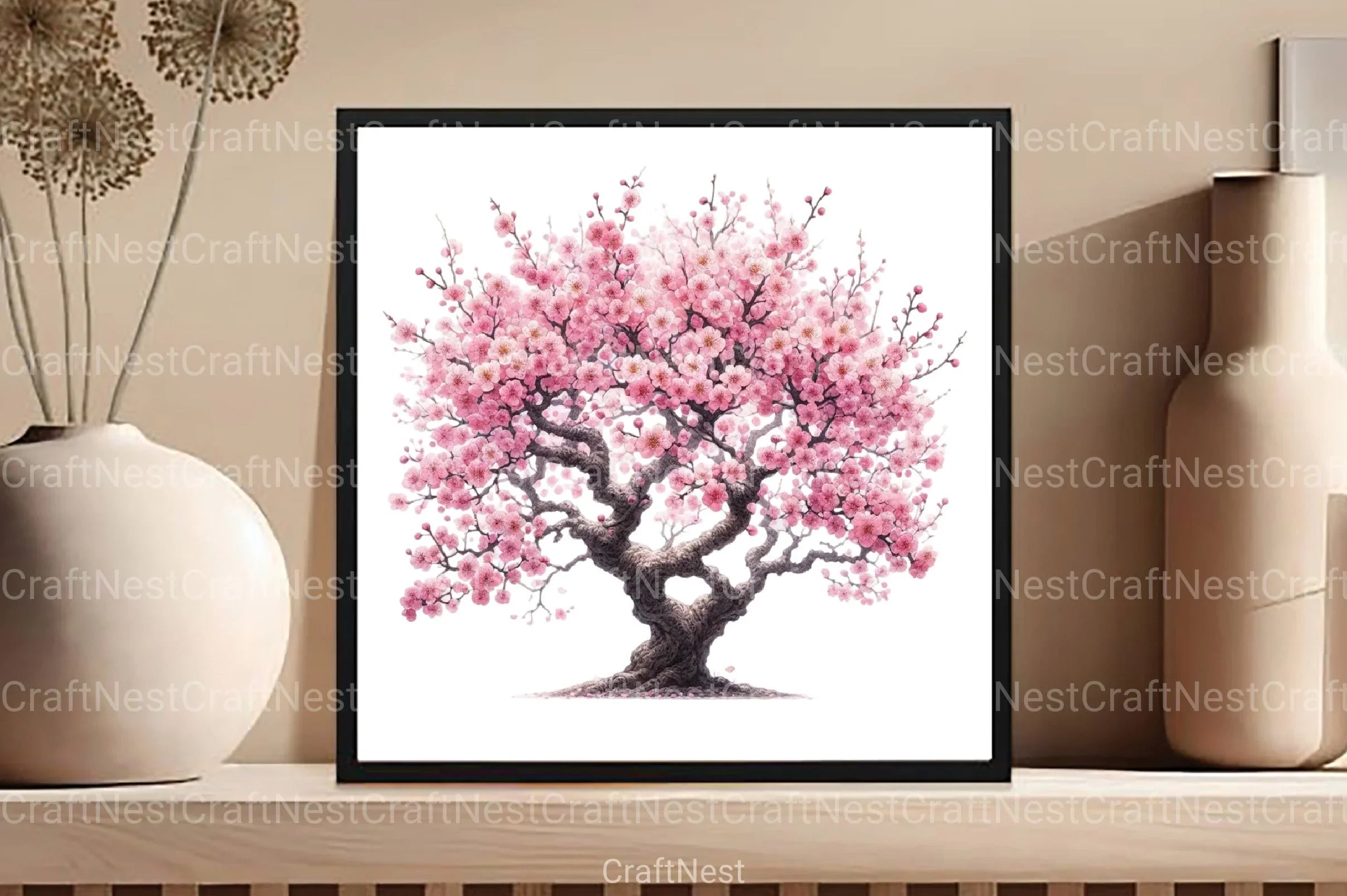 Spring Flower Tree Clipart Bundle 88 - CraftNest - Digital Crafting and Art