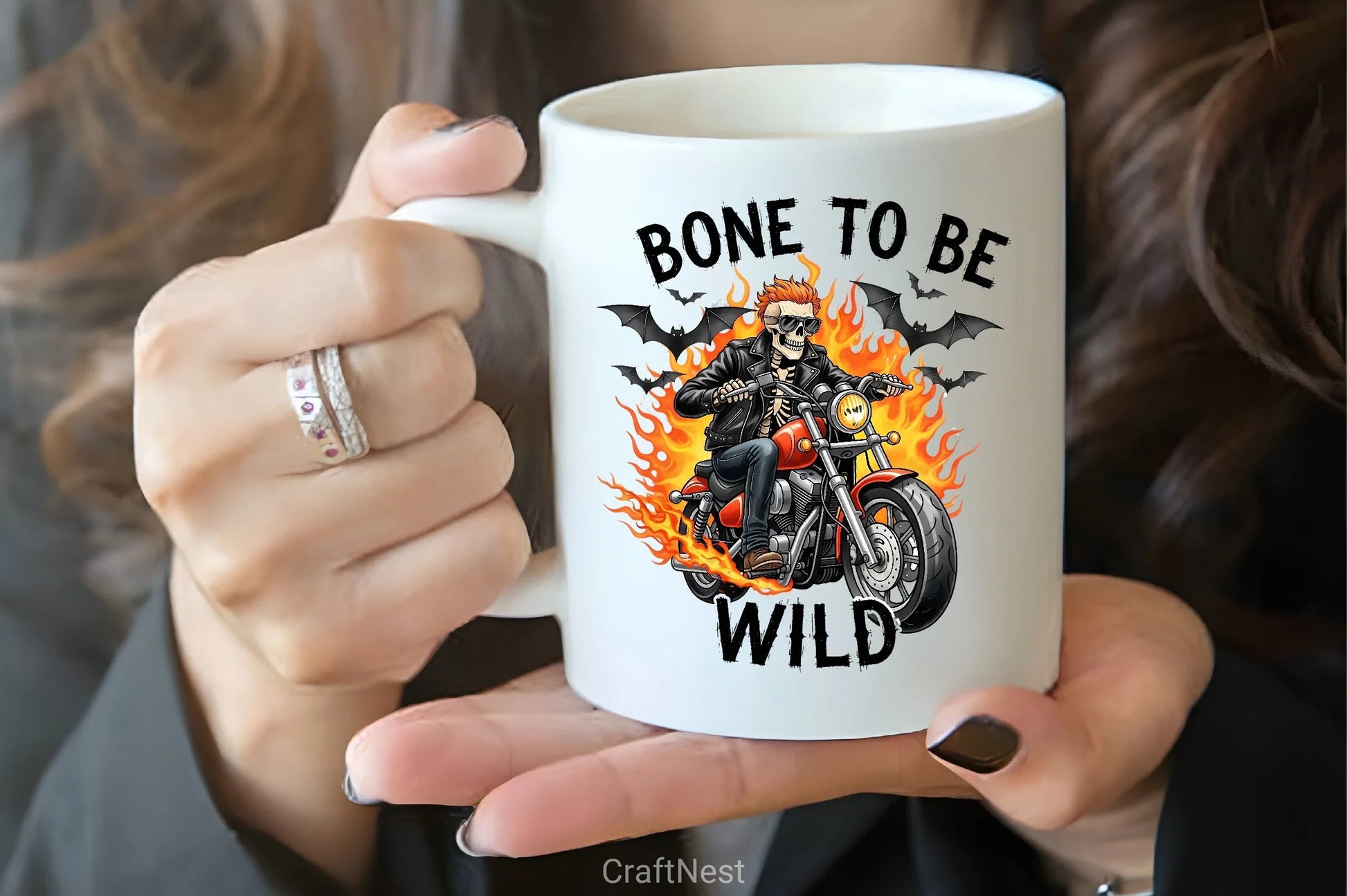 Bone To Be Wild Skeleton Biker Clipart Bundle - CraftNest - Digital Crafting and Art