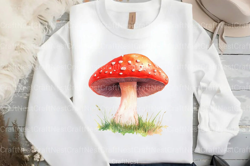 Summer Mushroom Clipart Bundle 11 - CraftNest - Digital Crafting and Art