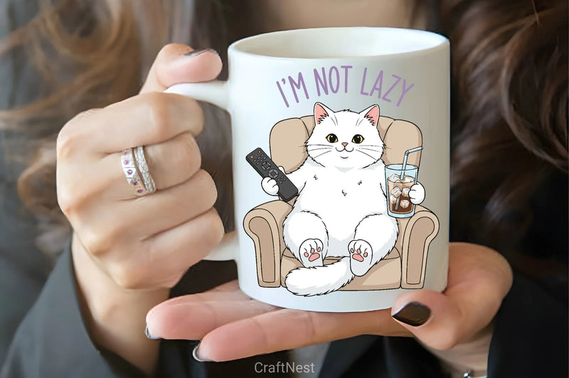 Relaxed Cat Clipart Bundle - CraftNest - Digital Crafting and Art