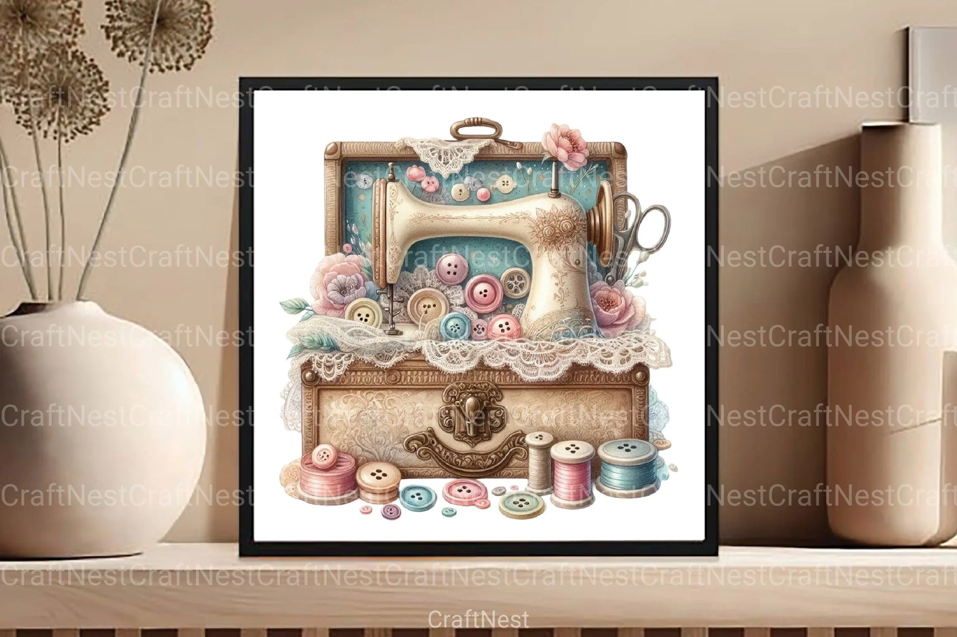 Vintage Mother's Day Clipart Bundle 1 - CraftNest - Digital Crafting and Art