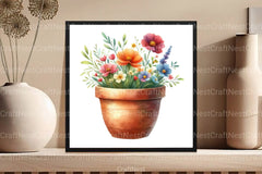 Spring Flower Garden Clipart Bundle 2 - CraftNest - Digital Crafting and Art