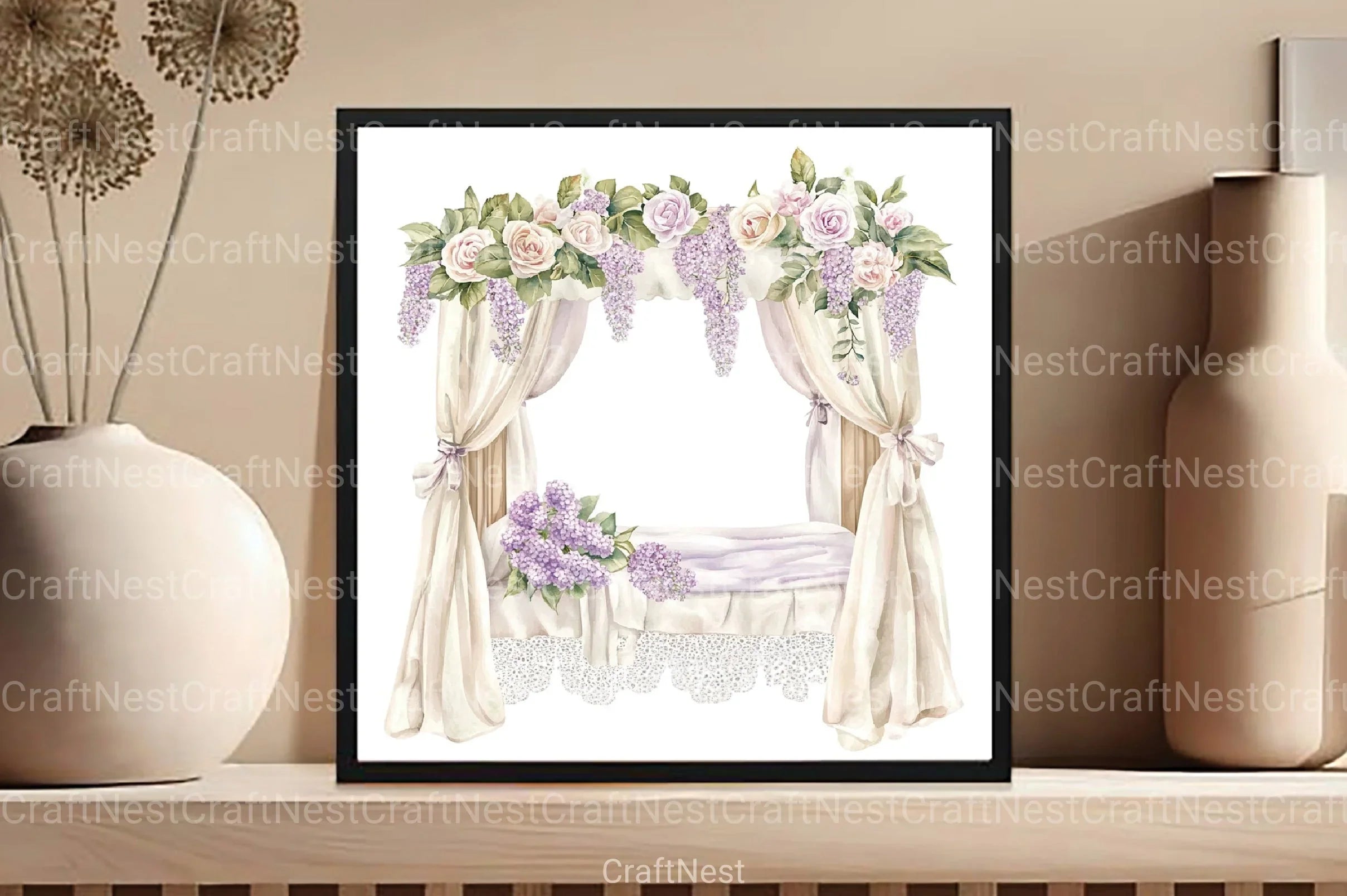 Rococo Florals Clipart Bundle - CraftNest - Digital Crafting and Art