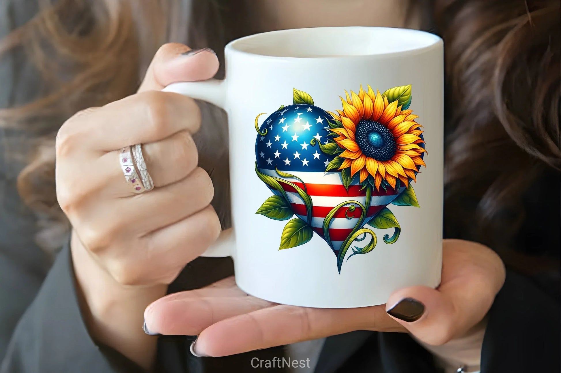 Sunflowers 4th of July Clipart Bundle - CraftNest - Digital Crafting and Art