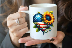 Sunflowers 4th of July Clipart Bundle - CraftNest - Digital Crafting and Art